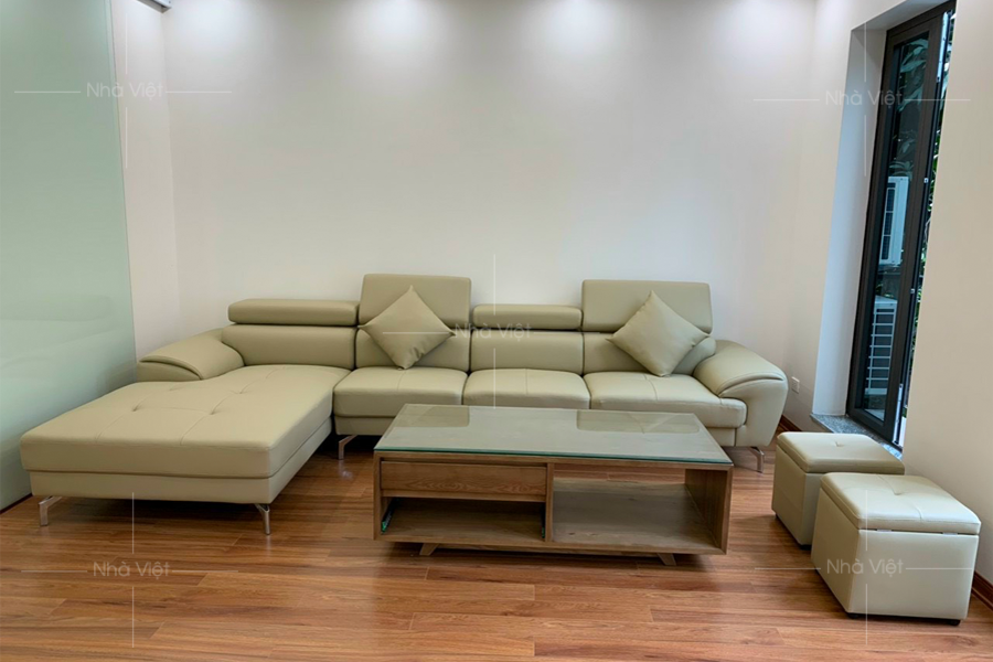 Chiêm ngưỡng bộ sofa phòng khách gia đình Vũ - Long Biên - Hà Nội
