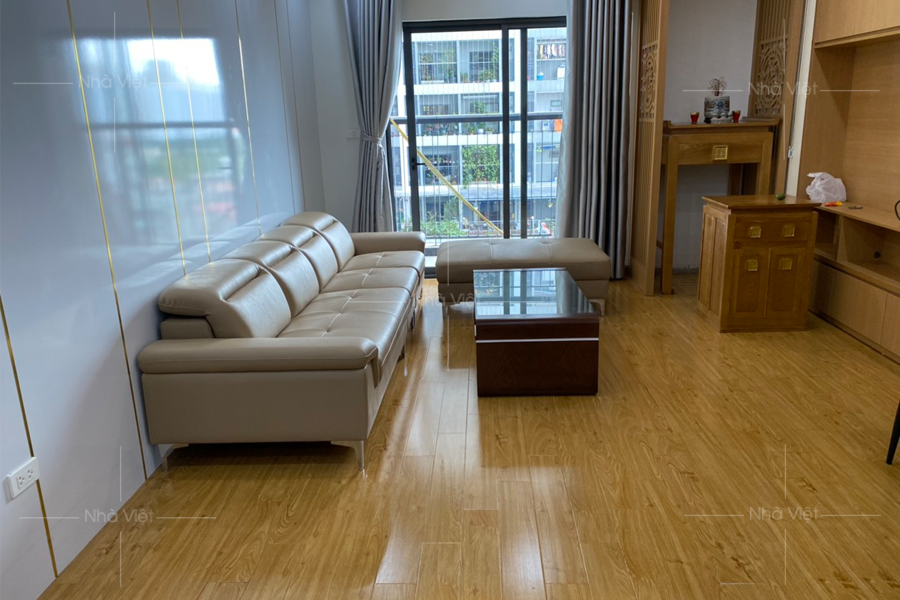 Hoàn thiện nội thất sofa phòng khách nhà chị Thu - Chung cư Godsilk 430 Cầu Am - Hà Nội