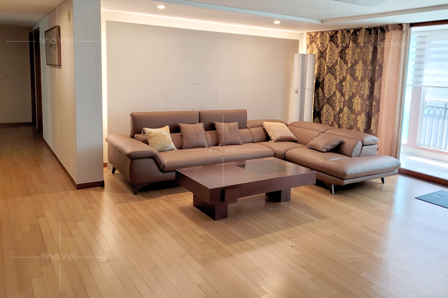 Bàn giao bộ sofa góc chữ L gia đình Bác Cao - Ngoại Giao Đoàn - Tây Hồ - Hà Nội