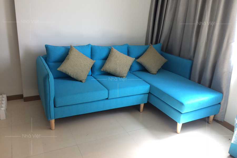 Giao bộ bàn ghế sofa góc nhỏ cho gia đình anh Vũ - HH1C - Linh Đàm - Hoàng Mai - Hà Nội