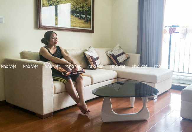 Nội thất ghế sofa nhà chị huệ phùng hưng hà nội Giao sofa góc nhà chị Minh - KĐT Xa La, Hà Đông