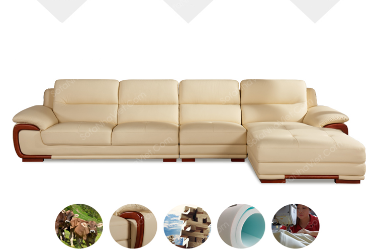 Bàn ghế sofa góc giá rẻ hiện đại Sofa góc mã 107