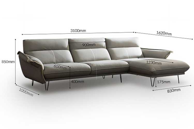 Sofa góc vải mã 09