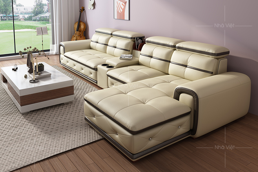 Sofa góc da nhập khẩu GL27