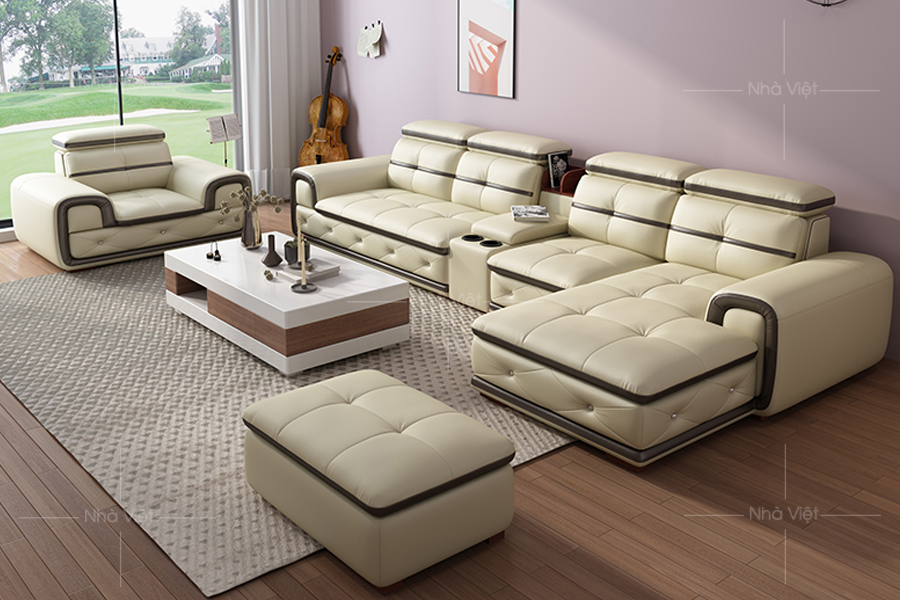 Sofa góc da nhập khẩu GL27