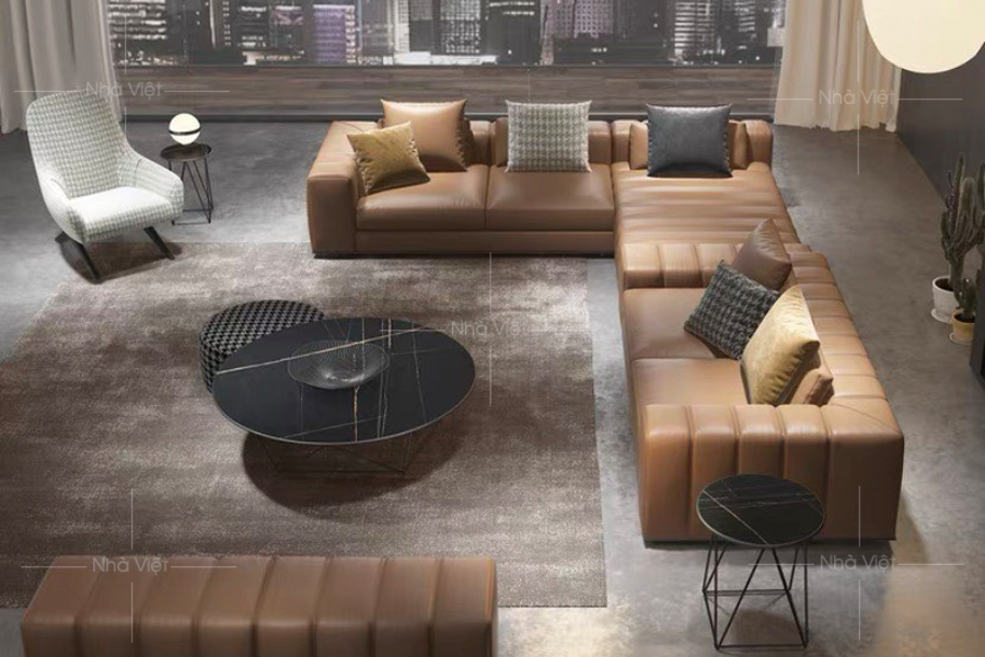 Sofa góc phòng khách hiện đại GL32
