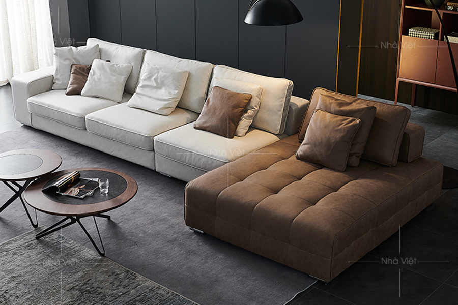 Sofa góc phòng khách rộng Minoti GL03