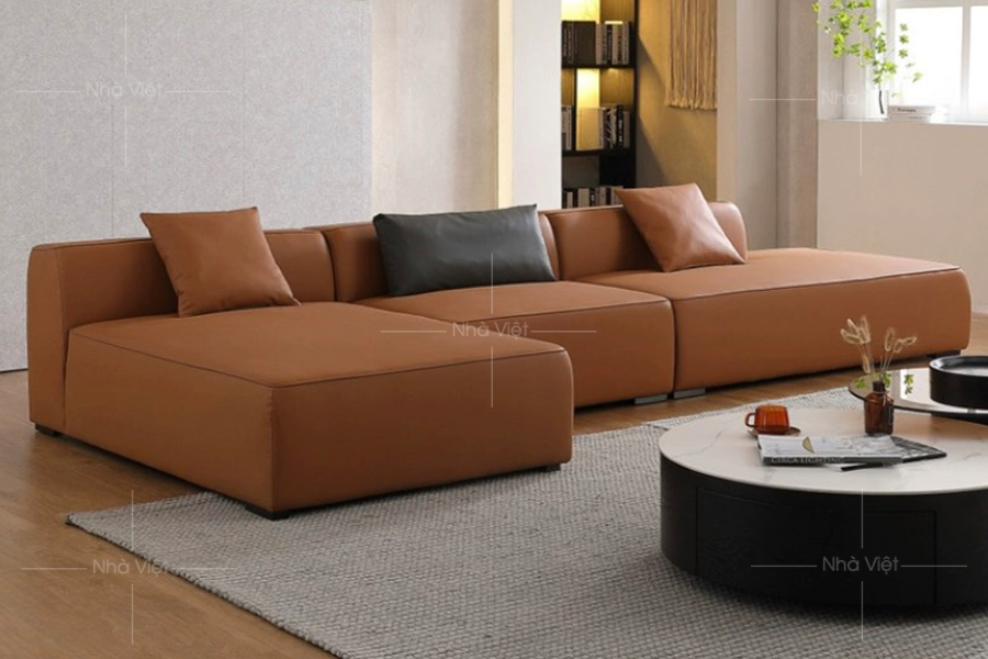 Sofa góc bọc da GL24