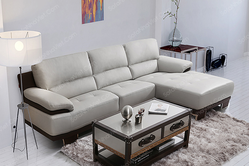 Sofa góc kích thước nhỏ bọc da Sofa góc mã 066