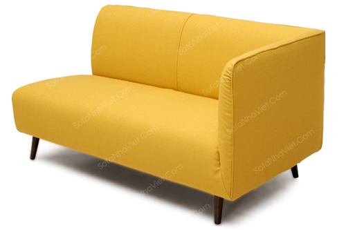 Bàn ghế sofa góc phòng khách màu vàng Sofa góc mã 068