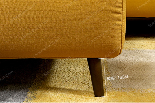 Bàn ghế sofa góc phòng khách màu vàng Sofa góc mã 068