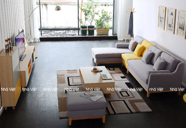 Tại sao nên chọn bàn ghế sofa nỉ cao cấp tại Nhà Việt Sofa nỉ mã 0109