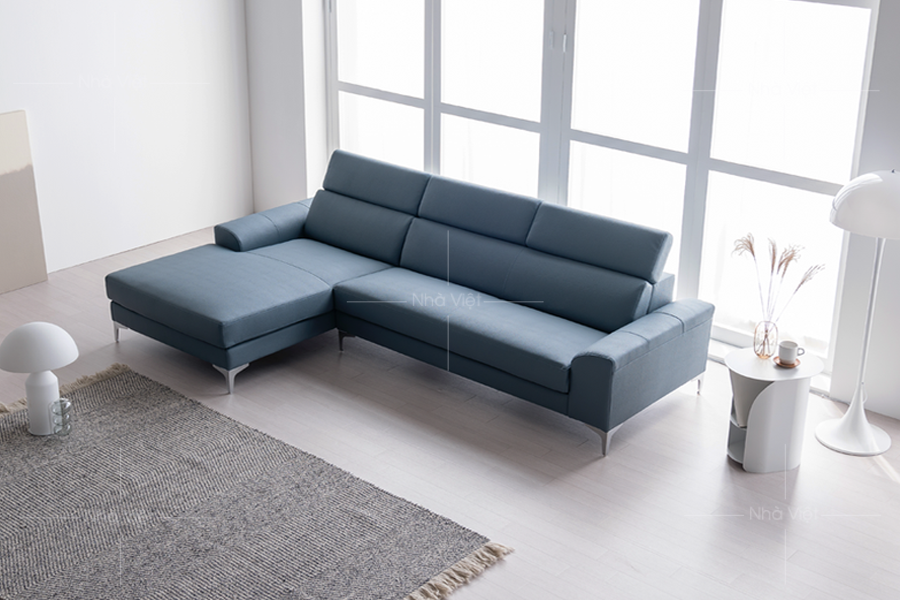 Sofa nỉ hiện đại gam màu ghi N-03C