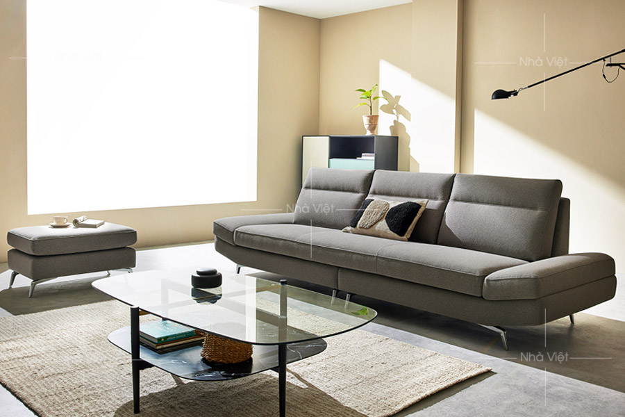 Sofa nỉ màu ghi ND16