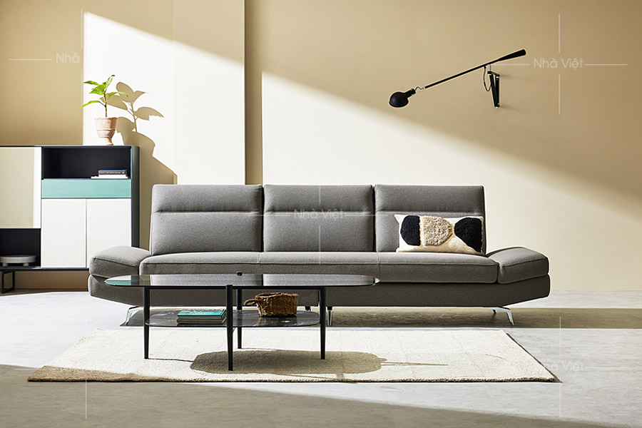 Sofa nỉ màu ghi ND16