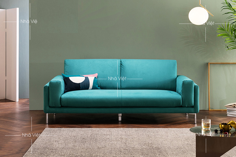 Mẫu bàn ghế sô fa nỉ kích thước 2.0m * 90cm hai chỗ ngồi Sofa nỉ kích thước 2.0m mã 1124