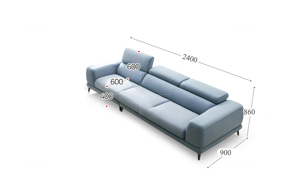 Sofa nỉ phòng khách nhỏ N19