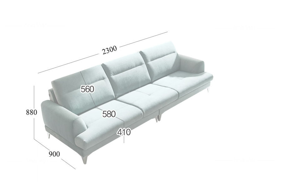 Sofa nỉ hiện đại ND06