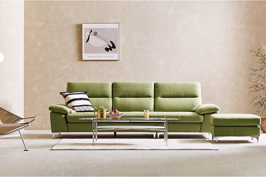 Sofa nỉ phối màu xanh  N25