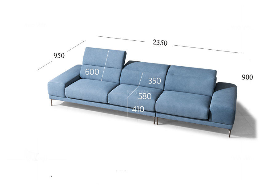 Sofa nỉ phòng khách nhỏ ND1120