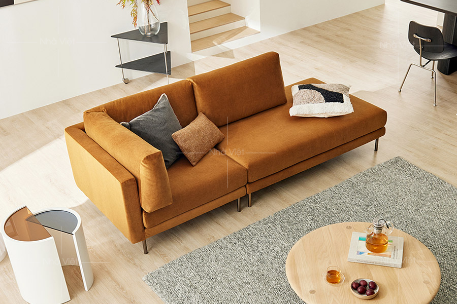 Sofa nỉ thiết kế 3 chỗ ngồi ND01