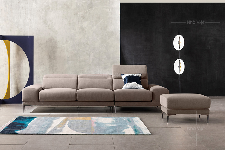 Sofa nỉ 3 chỗ ngồi N058