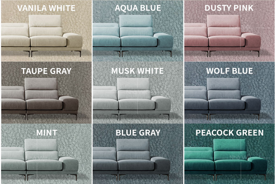 Sofa nỉ 3 chỗ ngồi N058