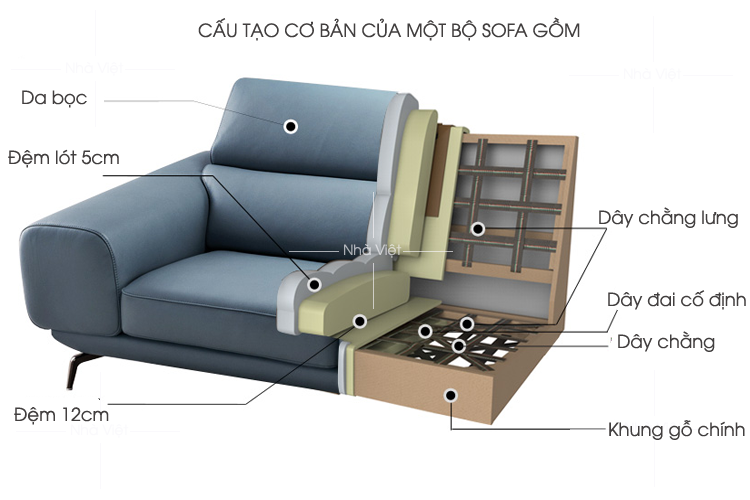 Mẫu sofa đẹp hiện đại mã 106