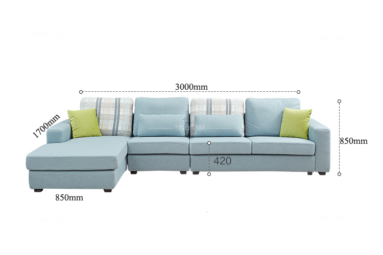 Sofa nỉ mã 043