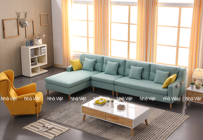 Kiểu dáng bàn ghế sofa nỉ mẫu mã mới Sofa nỉ mã 0102