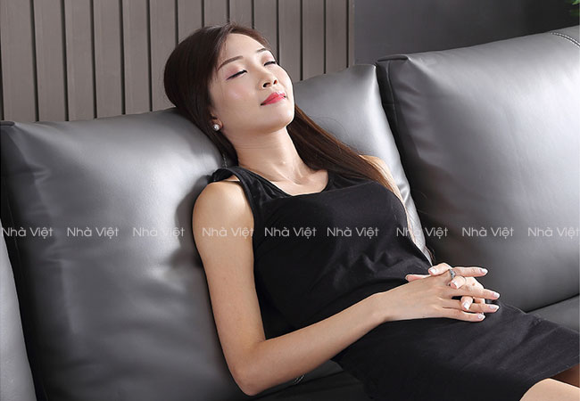 Bộ ghế sô pha phòng khách đẹp với gam màu đen ghi Sofa phòng khách mã 143