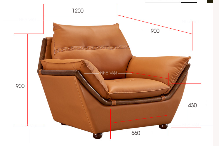 Thiết kế mẫu sofa phòng khách gồm 3 ghế tay ốp gỗ cao cấp Sô pha phòng khách 3 ghế mã 149