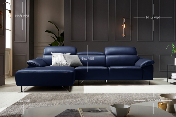 Sofa phòng khách màu xanh navy mã 152