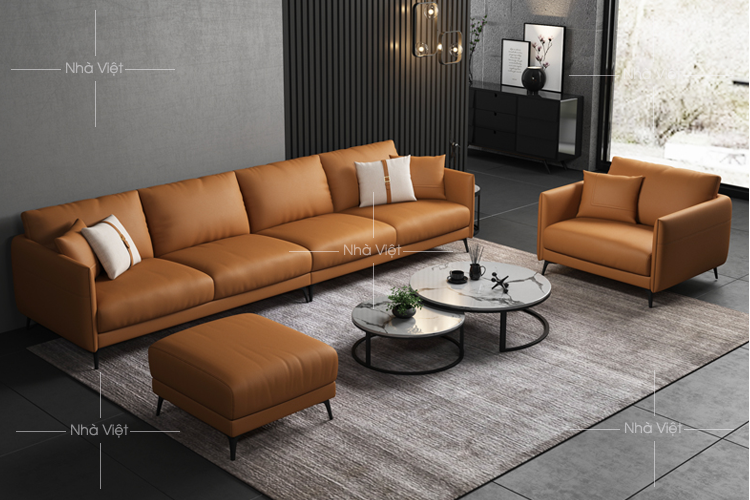 Kiểu dáng ghế sofa phòng thiết kế dạng 2 văng 1 đơn Sofa phòng khách mã 71