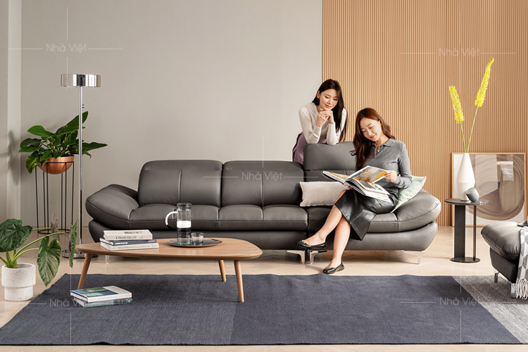Sofa phòng khách da Nhật Bản PK-09A