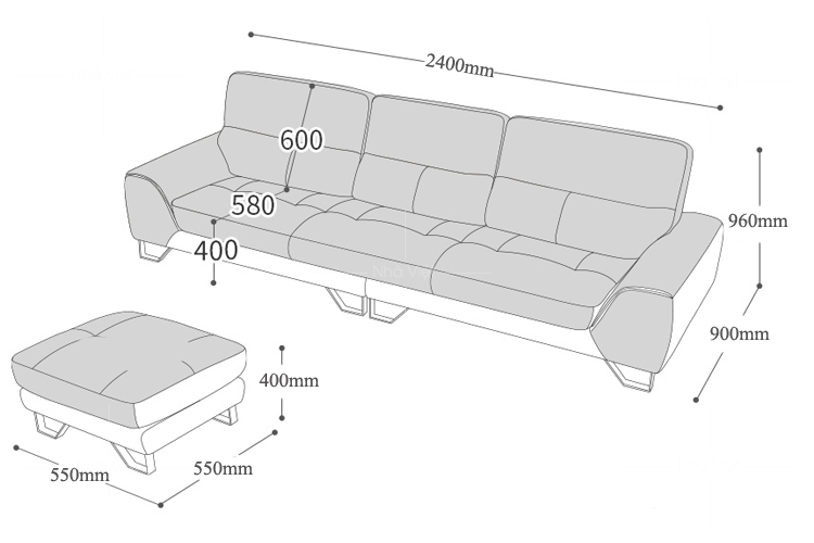 Sofa phòng khách chữ L mã PK-16A