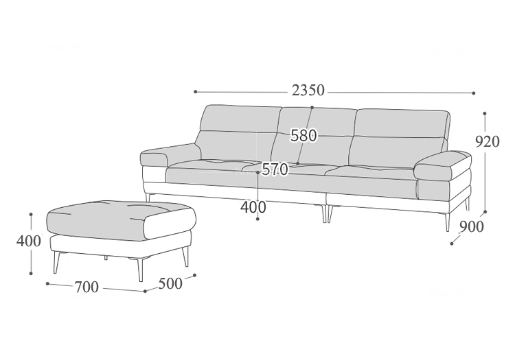 Sofa phòng khách hiện đại PK-66A