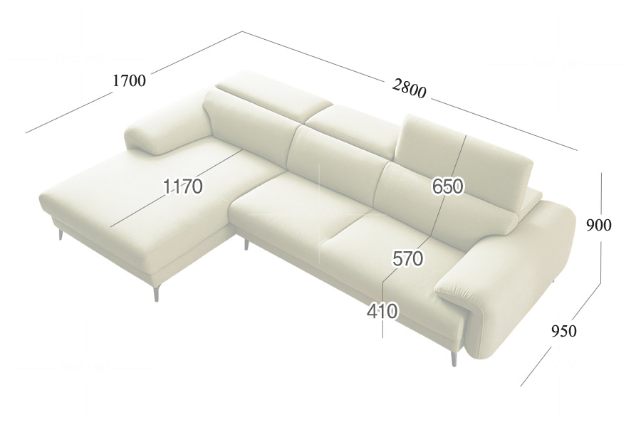 Sofa phòng khách bọc vải P10