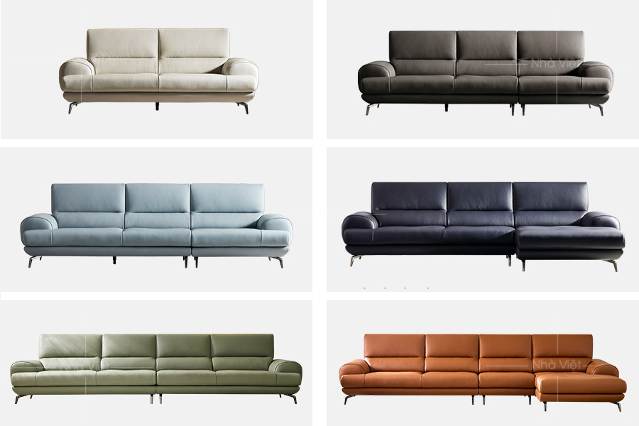 Bộ ghế sofa phòng dạng góc thiết kế với 4 chỗ ngồi dài 3m Sofa phòng khách dạng góc 4 chỗ P158