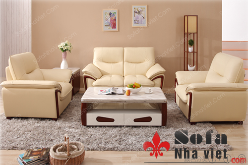 Bộ bàn ghế sofa phòng khách bọc da cao cấp Sofa phòng khách mã 53