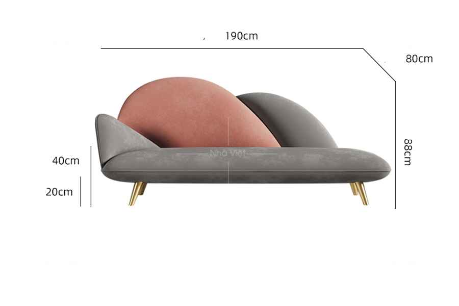 Sofa phòng ngủ phong cách mới Umi 02