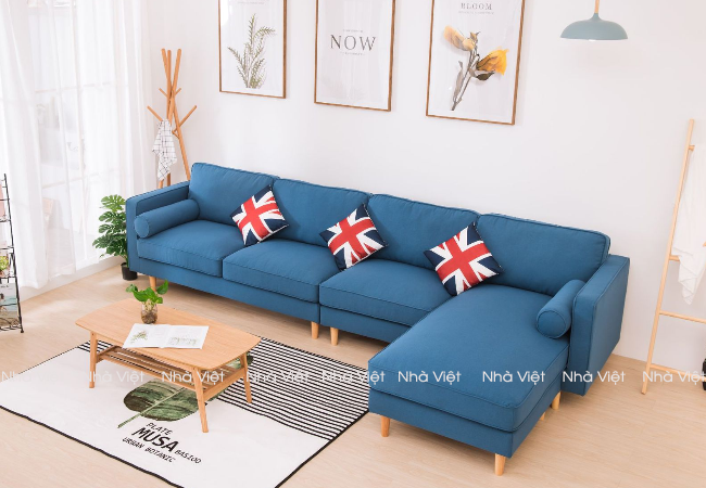 Mẫu sofa vải thiết kế ấn tượng về kiểu dáng màu sắc đa dạng Sofa vải mã 335
