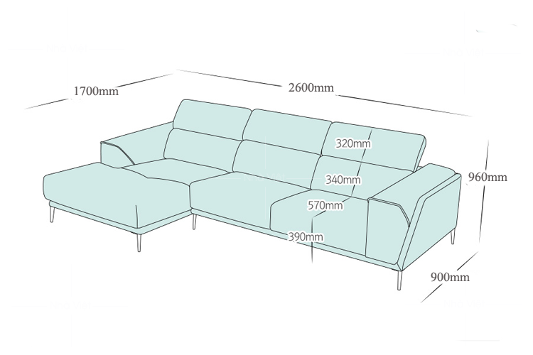 Sofa vải mã 076