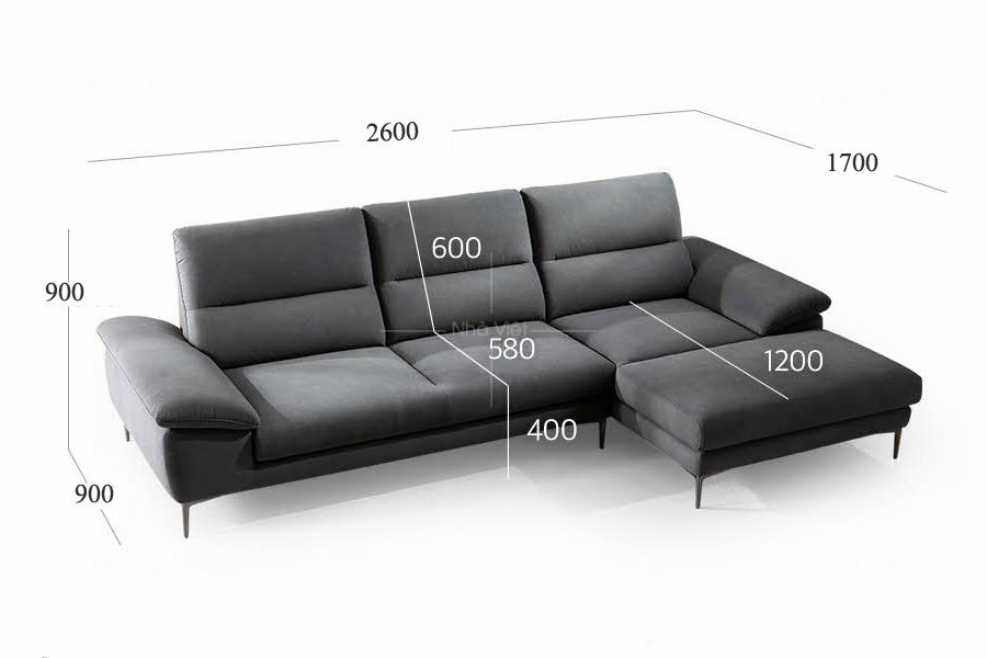 Sofa vải Essa Roneo V335