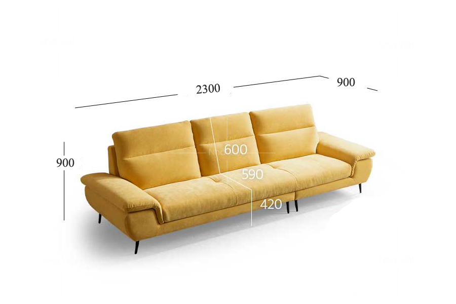 Sofa vải kích thước nhỏ VG11