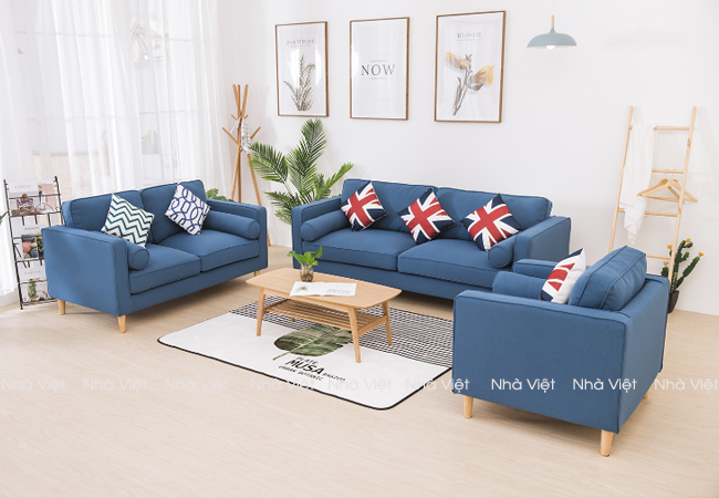 Mẫu sofa vải thiết kế ấn tượng về kiểu dáng màu sắc đa dạng Sofa vải mã 335