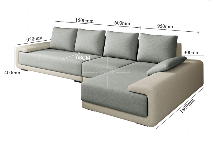 Bàn ghế sofa vải thiết kế với cách phối màu ấn tượng Sofa vải hiện đại giá rẻ VG-03