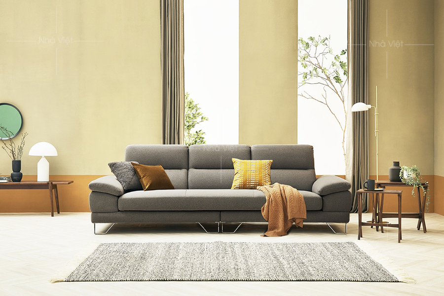 Sofa nỉ thiết kế băng ba chỗ N15