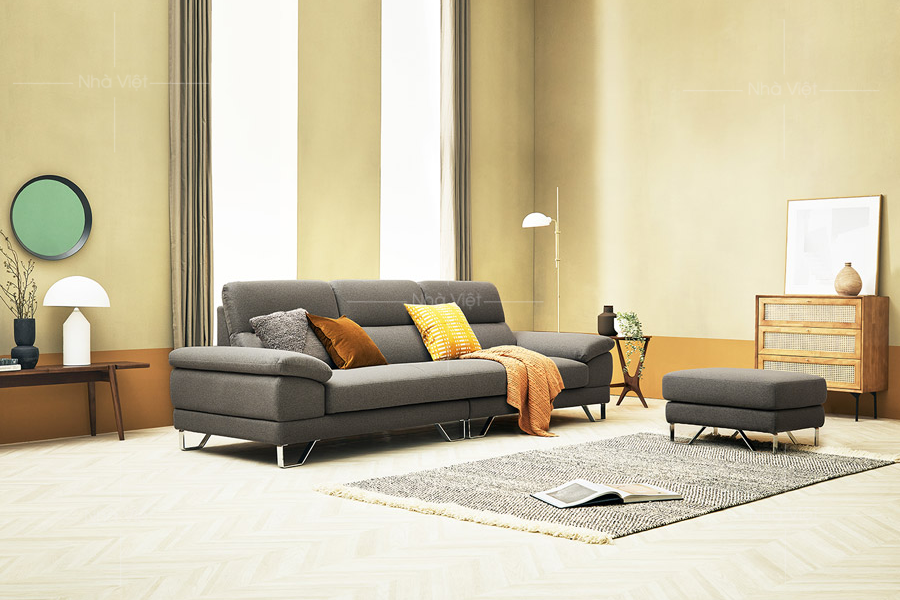 Sofa nỉ thiết kế băng ba chỗ N15