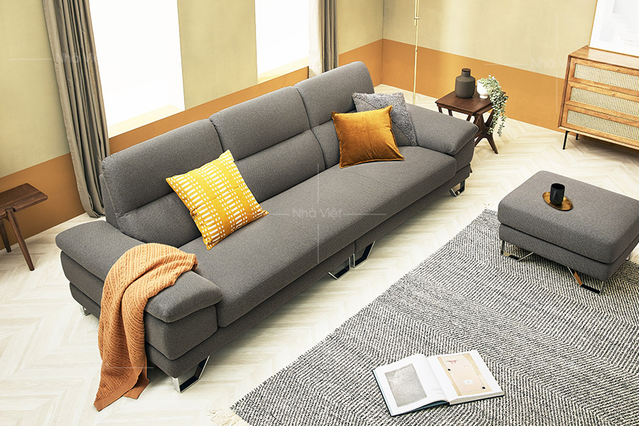 Sofa nỉ thiết kế băng ba chỗ N15